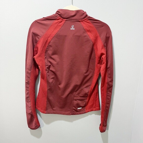 The North Face Womens Medium Red 1/4 Zip Flight Series Lightweight Fleece Jacket - Picture 12 of 15